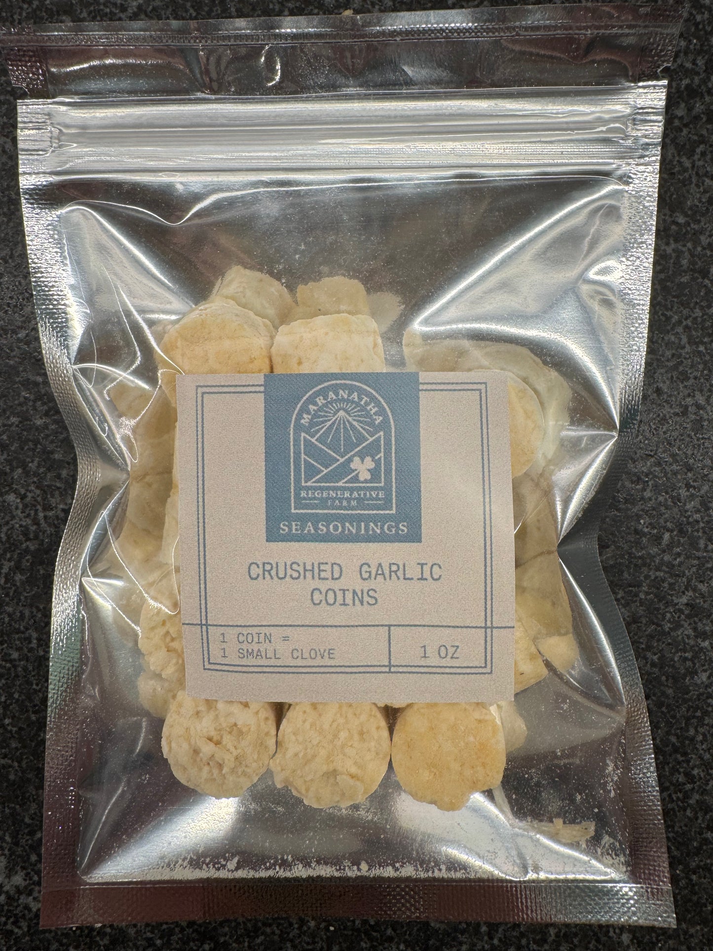 Crushed Garlic Coins