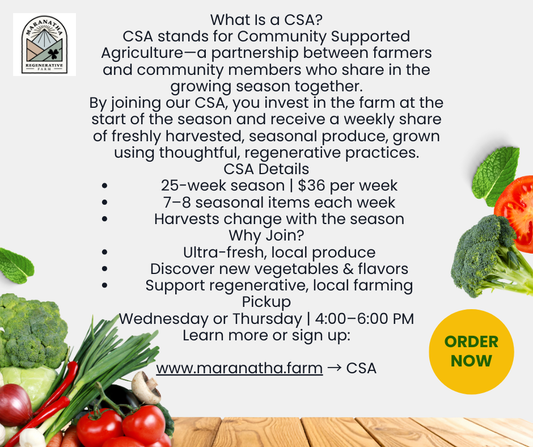 CSA Sign-up, Valentine's Day Offerings & Eggs