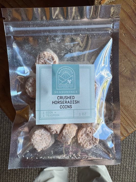 Crushed Horseradish Coins